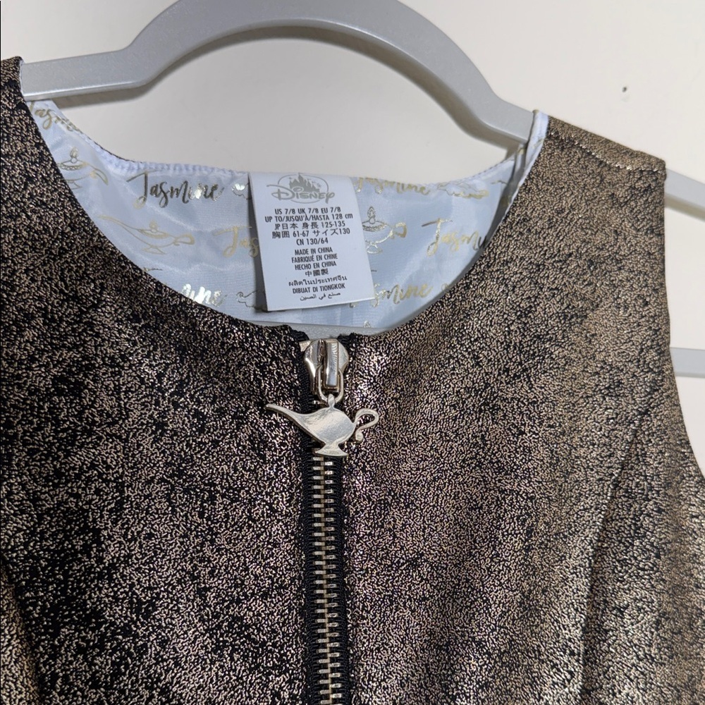 Disney Shimmering Gold Kids Dress - Picture 4 of 9